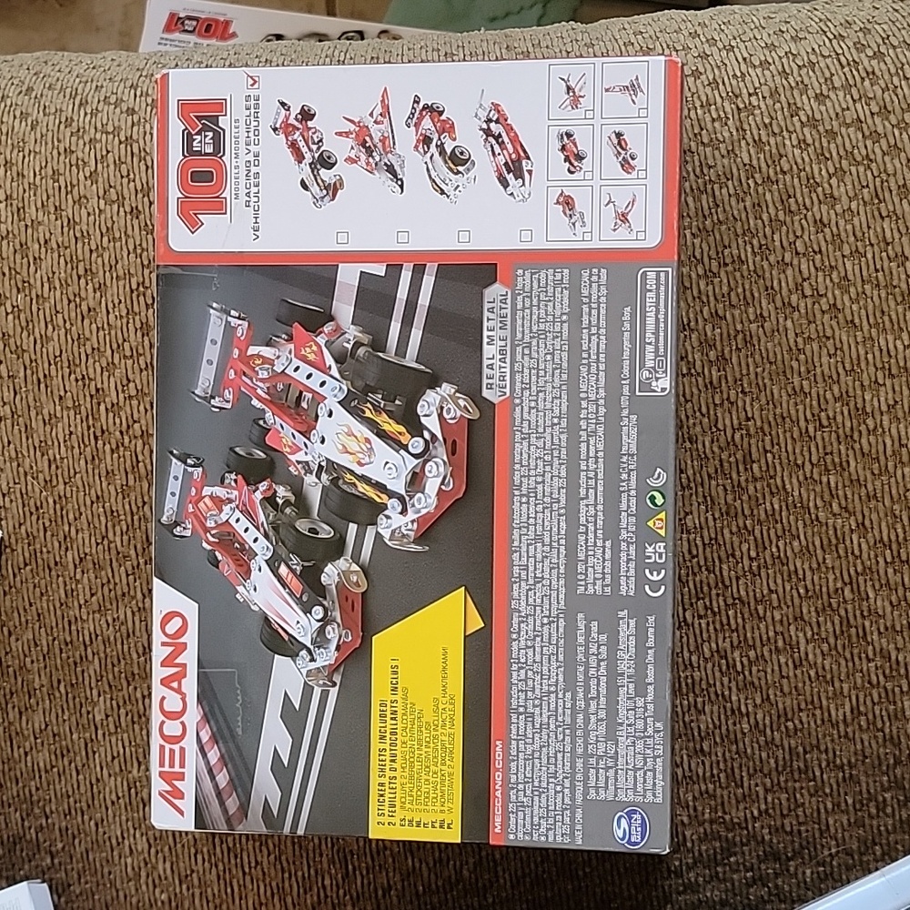 NEW Meccano, 10-in-1 Racing Vehicles STEM Model Building Kit - Picture 7 of 7